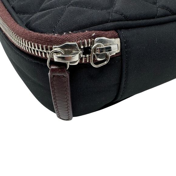Chanel Quilted Nylon Laptop Case Black Burgundy Limited Edition 2012 - Picture 4 of 11